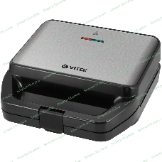 Вафельница Vitek VT-2626 850Вт черный/серебристый