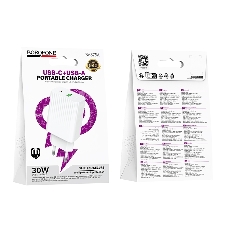 Сетевое зарядное устройство BOROFONE (6941991122880) BAS76A 1USB+1Type-C 3.0A QC3.0 PD 30W White
