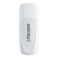 Флешка USB Smartbuy Scout white (SB032Gb2SCW), 32Gb, USB 2.0, R/W 15/5, белый
