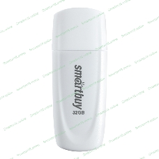 Флешка USB Smartbuy Scout white (SB032Gb2SCW), 32Gb, USB 2.0, R/W 15/5, белый