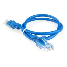 Патч-корд CCA light UTP Гарнизон PC-UTP-5e-0.5-B cat.5e, 0.5м, литой, многожильный синий