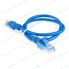 Патч-корд CCA light UTP Гарнизон PC-UTP-5e-0.5-B cat.5e, 0.5м, литой, многожильный синий