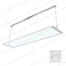 Комплект обогреватель инфракрасный Ballu BIH-GTW-1.0 + BMT-1 белый, 1000 Вт, 20 м2, термостат