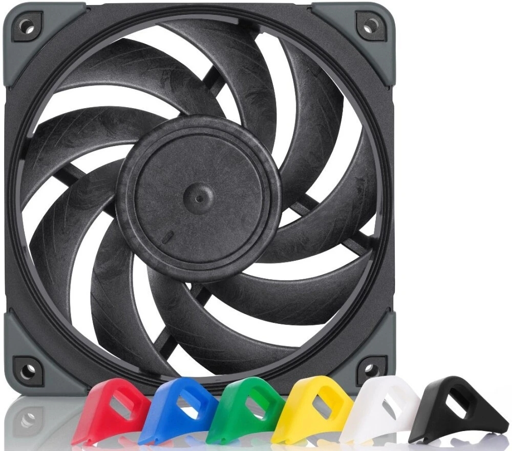 Вентилятор корпусной Noctua NF-A12x25 PWM chromax.black, 120 мм, 450-2000 об/мин, 22.6 дБ, 4-pin PWM, без подсветки, черный