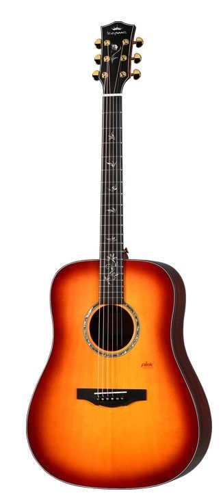 Акустическая гитара Kepma B1-D-BS цвет Cherry Burst