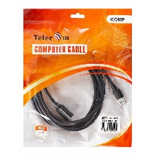 Кабель удлинительный USB3.0 Am-Af 1m Telecom черный (TUS708-1M)