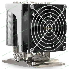 Кулер для процессора ExeGate ESNK-P0070APS4.PWM.4U.3647.Cu серебристый, 92 мм, алюминий/медь, 3800 об/мин, 44 дБ, 4 pin, 205 Вт, 125.5 мм