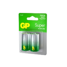 Алкалиновые батарейки GP Super Alkaline G-Tech 14А типоразмера C - 2 шт. на блистере (2 шт.)