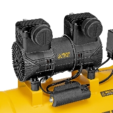 Компрессор безмасляный малошумный Denzel DLP-1500/50, 1,5 кВт, 50 л, 2850 об/мин, 250 л/мин
