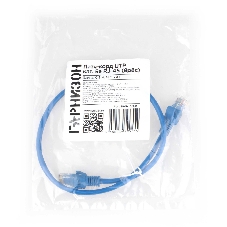Патч-корд CCA light UTP Гарнизон PC-UTP-5e-0.5-B cat.5e, 0.5м, литой, многожильный синий