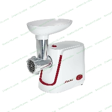 Мясорубка электрическая АКСИНЬЯ КС-2002 белый, 2000 Вт, 1.7 кг/мин, реверс, защита от перегрузки, насадки - 5