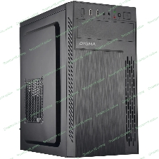 Компьютерный корпус Digma DCC-MN301 черный без БП mATX 1x80мм 2x120мм 1xUSB 2.0 1xUSB 3.0 audio