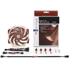 Вентилятор корпусной Noctua NF-A12x25r PWM, 120x25 мм, 0-2000 об/мин, 22.6 дБ, 4-pin PWM, 102.1 м³/ч, 2.34 мм H₂O, подшипник SSO2, бежево-коричневый
