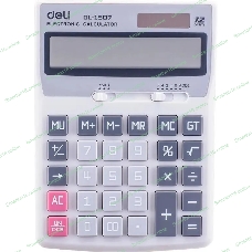 Калькулятор настольный Deli Core E1507 светло-серый 12-разр.