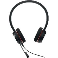 Наушники с микрофоном Jabra Evolve 20 MS Duo черный 1.2м накладные USB оголовье (4999-823-189)
