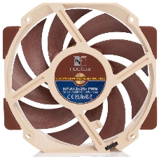 Вентилятор корпусной Noctua NF-A12x25r PWM, 120x25 мм, 0-2000 об/мин, 22.6 дБ, 4-pin PWM, 102.1 м³/ч, 2.34 мм H₂O, подшипник SSO2, бежево-коричневый