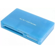 Карт-ридер AeroCool AMGCRM8300/синий/microSD/miniSD/SD/MMC/RS-MMC/MMCplus/MMC/MS Pro/MS/USB 2.0/пластик