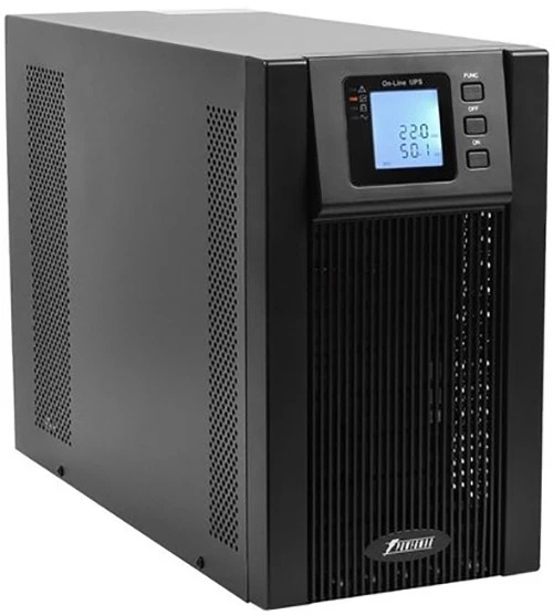 Источник бесперебойного питания Powerman Online 3000 Plus / 3000 ВА / 2700 Вт / 3 x CEE 7 (евророзетка) / без БП