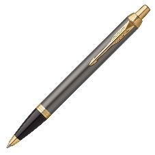 Ручка шариковая Parker IM Premium Grey Core GT (2214613) M, синие чернила, подарочная коробка