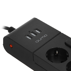 Сетевой фильтр QUMO Power Bar PRO 6SP4U (P-0006), черный
