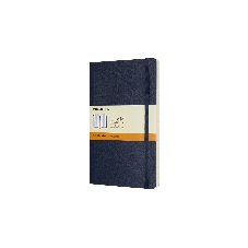 Блокнот Moleskine CLASSIC SOFT QP616B20 Large 130х210 мм, 192 страниц, линейка, мягкая обложка, синий сапфир