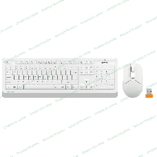 Комплект клавиатура+мышь A4Tech FStyler FG1012 беспроводной, USB, 1200 DPI, белый