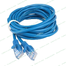 Патч-корд CCA light UTP Гарнизон PC-UTP-5e-3-B cat.5e, 3м, литой, многожильный синий