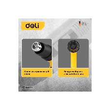 Фен технический Deli DL391202 (2000Вт, рабочая температура 100...650 град.)