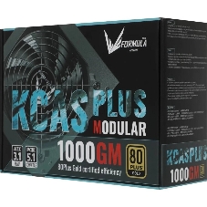 Блок питания Aerocool/Formula 1000W Retail KCAS PLUS 1000GM, 80 PLUS Gold, ATX v2.4, модульный, fan 14cm, 6x PCI-E [6+2-Pin], 10x SATA, 6x MOLEX