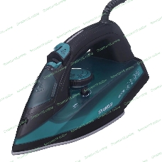 Утюг Hyundai H-SI01124 черный/зеленый, 2600 Вт, 25 г/мин, 220 г/мин, 420 мл