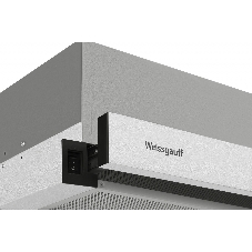 Вытяжка встраиваемая Weissgauff TEL 06 1M IX серебристая, 59.5 см, 600 куб. м/ч, 46 дБ