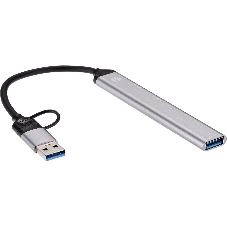 USB-концентратор VCOM DH297, USB 3.0/USB Type-C, USB/SD/TF, USB
