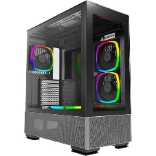 Компьютерный корпус Montech SKY TWO черный без БП ATX 3x140мм 2xUSB3.0 1xUSB3.1 audio bott PSU