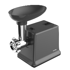 Мясорубка электрическая CENTEK CT-1626 черный, 2000 Вт, 2.0 кг/мин, реверс, защита от перегрузки, насадки - 6
