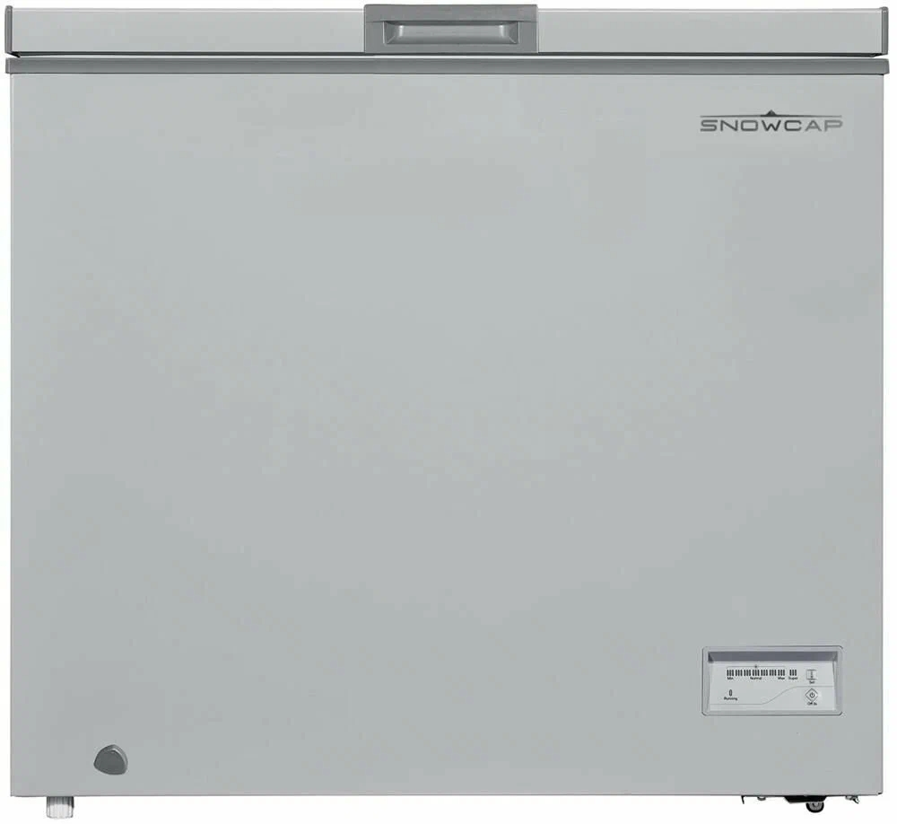 Морозильный ларь SNOWCAP CF-200ЕS серебристый глухая крышка, 200л