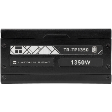 Блок питания Thermalright, 1350W 80+ Platinum (ATX, 3.0, PCIe 5.0, Full modular, 1x24(20+4)pin 600мм, 2xCPU 8(4+4)pin, 2xPCIe*2 8(6+2)pin, 2x12VHPWR PCIe 5.0 12+4pin 600мм, 6xSATA, 5xMOLEX4pin, Active, 120x120мм, 170x150x86мм, OPP, OVP, OTP, OCP, SCP, черный)