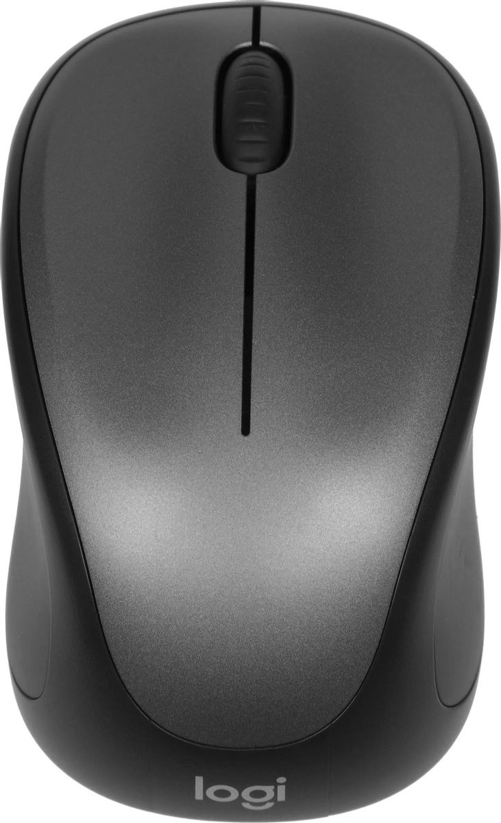 Мышь беспроводная Logitech M235 серый/черный, 1000 dpi, радиоканал, USB, кнопки - 3