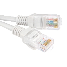 Патч-корд CCA lightl UTP Гарнизон PC-UTP-5e-3 cat.5e, 3м, литой, многожильный серый