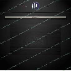 Духовой шкаф Bosch HSG7361B1 Home Connect!! Serie 8, черный, 21 режим + комбинированные режимы, функция приготовление на пару 100%, 4-слойное остекление, 3 цветных текстовых TFT-дисплея 2,5