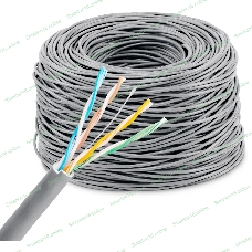 Кабель сетевой KingPrice KP-utp-c5e-0.5мм-CU-305m UTP 4 пары cat.5E solid 0.50мм Cu 305м серый