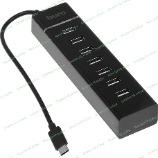 USB-концентратор Buro BPH-C-P107, USB-C, USB 2.0 7 портов, USB