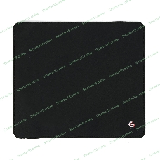 Коврик для мыши Gembird MP-35-30-BLACK, черный, 350х300х3мм, ткань/резина, оверлок, коробка