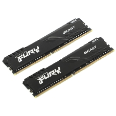 Оперативная память Kingston Fury Beast, DDR4, 64GB (2x32GB), 3200MHz, CL16, DIMM, черный