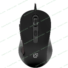 Мышь проводная Oklick 211M черный, 2400 dpi, USB, кнопки - 6