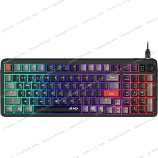 Клавиатура MSI GK110 черный/серый USB for gamer LED (S11-04RU258-HH9)