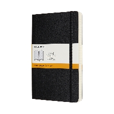 Блокнот Moleskine CLASSIC SOFT EXPENDED QP616EXP Large 130х210 мм, 400 страниц, линейка, мягкая обложка, черный