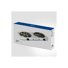 Плита настольная электрическая Blackton Bt HP205W белый, 2 кВт, ТЭН, конфорки - 2, эмаль, поворотные переключатели