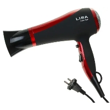 Фен LIRA LR 0704 черный/красный, 2200 Вт