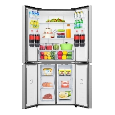 Холодильник Gorenje NRM819E61X серый трехкамерный 311/149л морозилка сбоку, No Frost, Side by Side