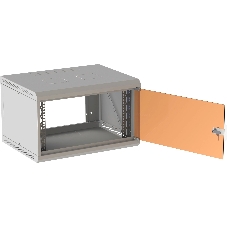 Шкаф коммутационный Suprlan (05-1060) настенный 6U 600x350 мм пер. дв. стекл направл. под закл. гайки 70 кг RAL 7035 285 мм 13.3 кг 360 мм